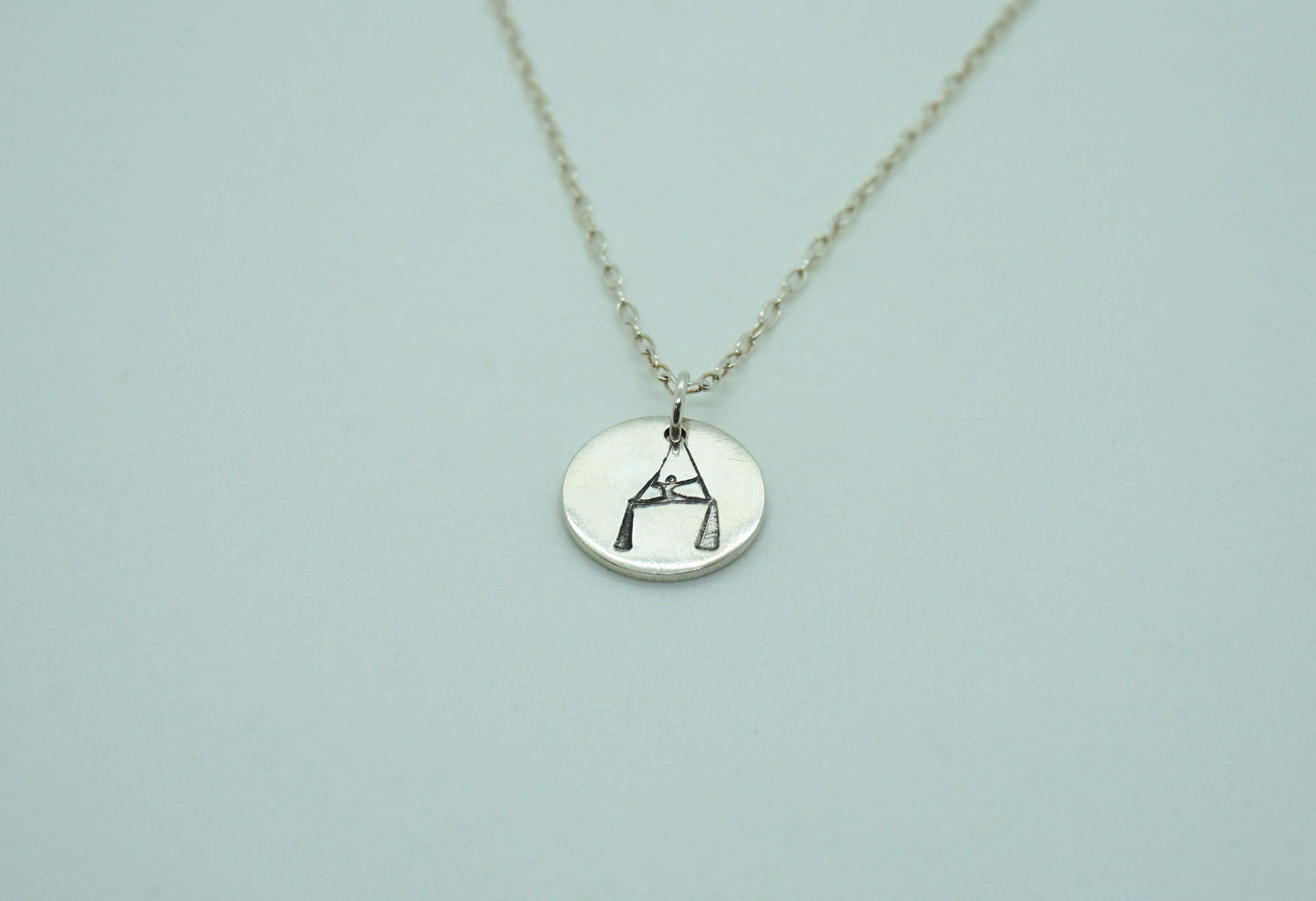 Sterling Silver Aerialist Silks Necklace