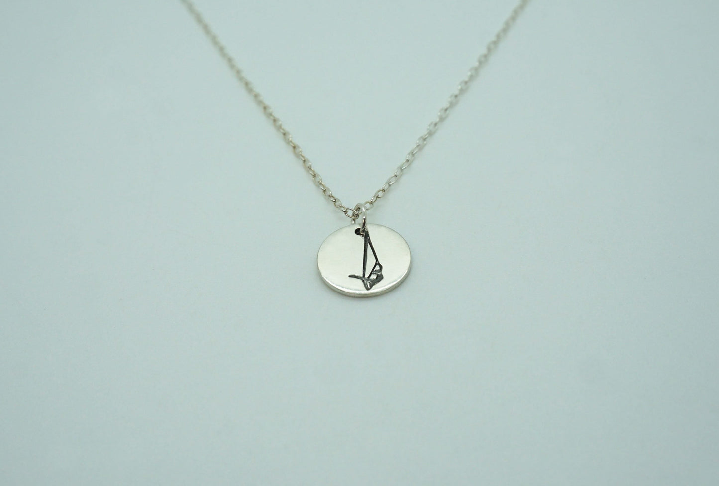 Silver Aerial Sling Trapeze Necklace