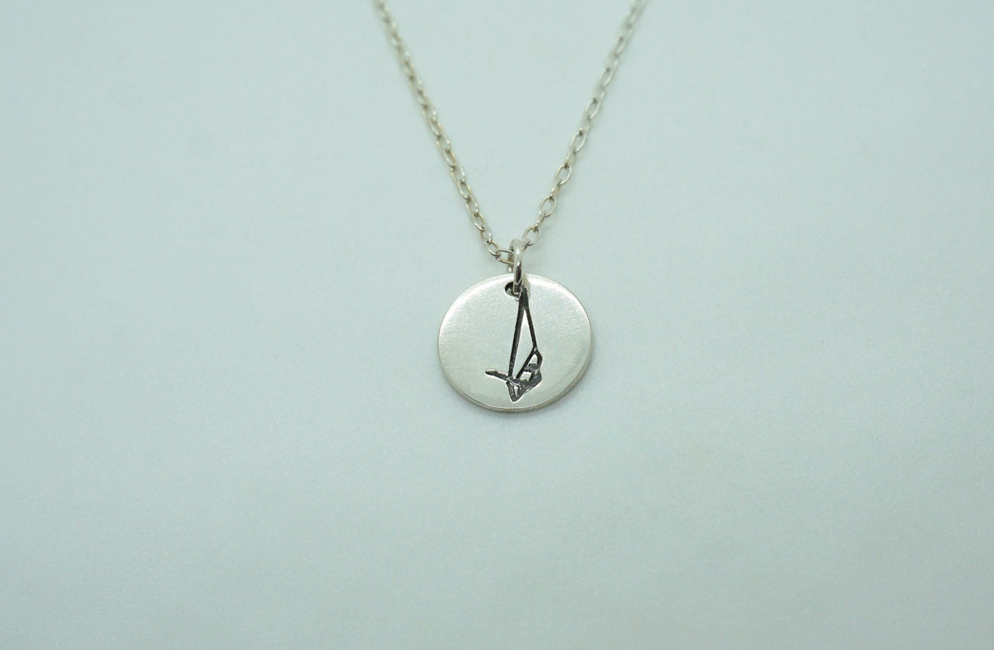 Sterling Silver Aerialist Hammock Pendant Necklace