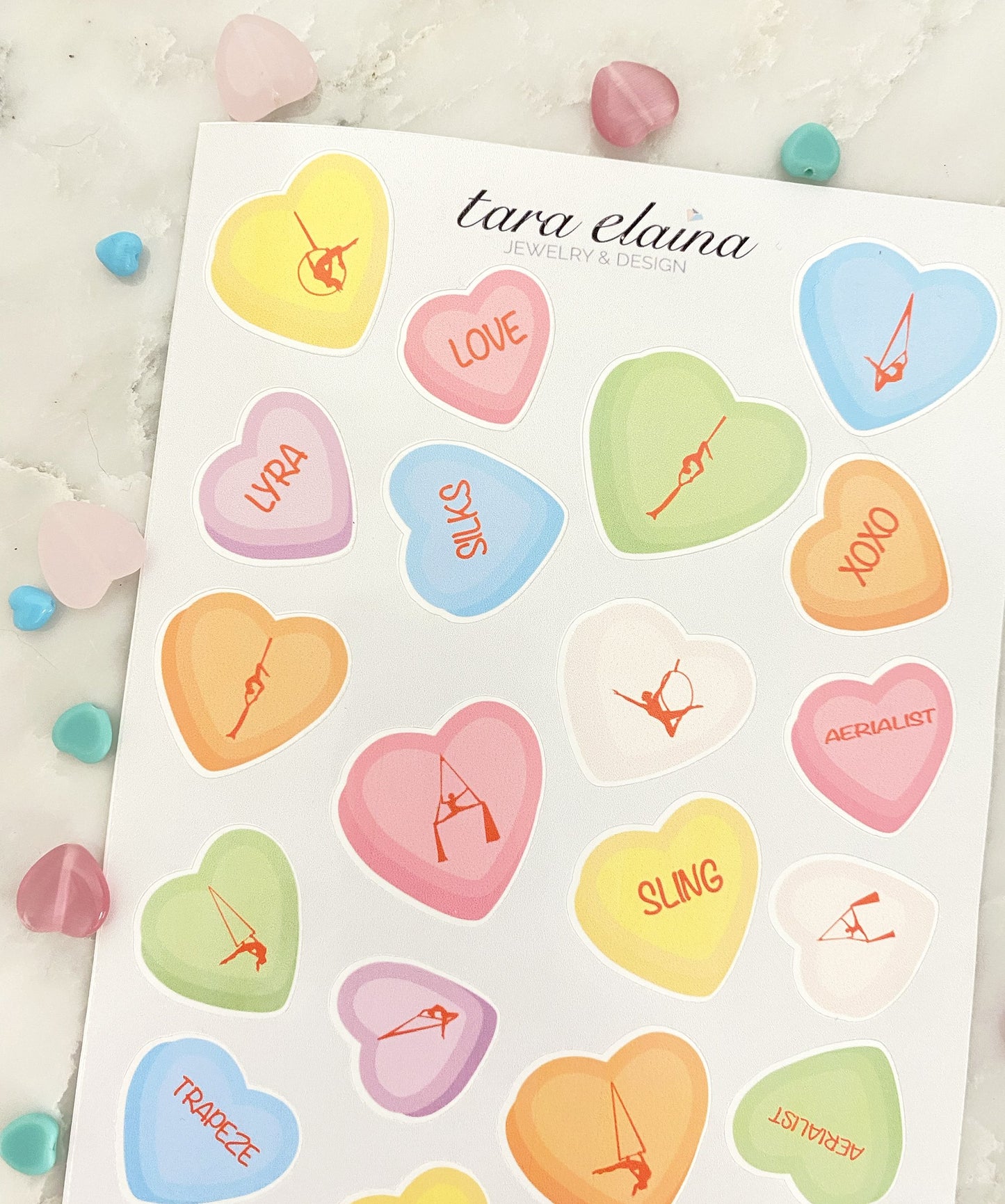 aerial sling, trapeze, lyra, silks stickers