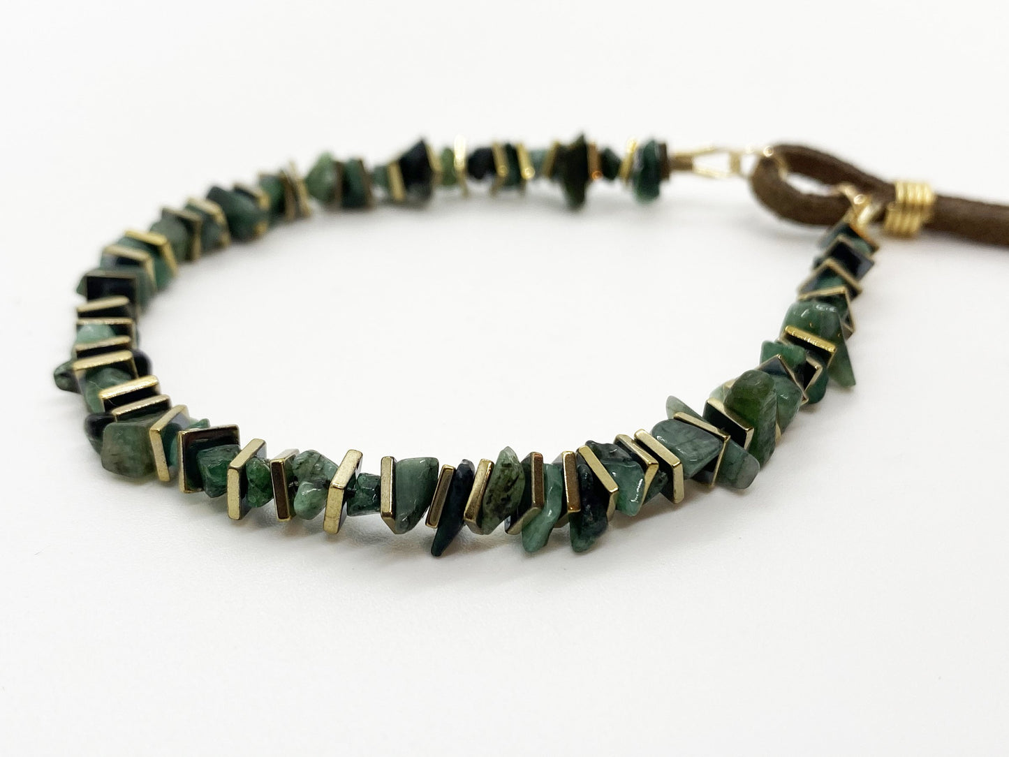 Emerald Adjustable Bracelet