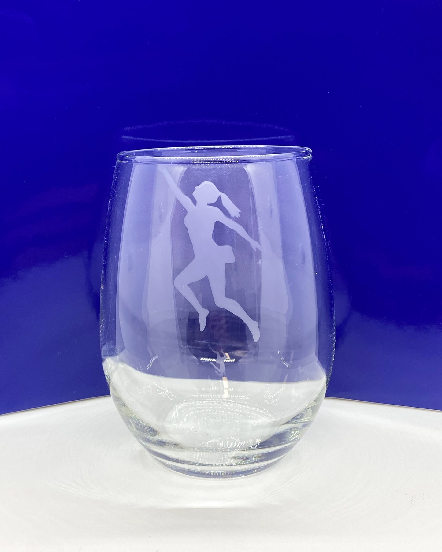 Rock Climbing Etched Glass