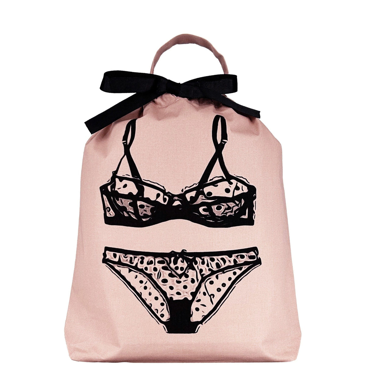 Polkadot Lingerie Travel Bag – Pink/Blush