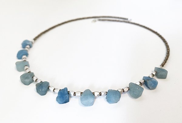 Raw Aquamarine Necklace