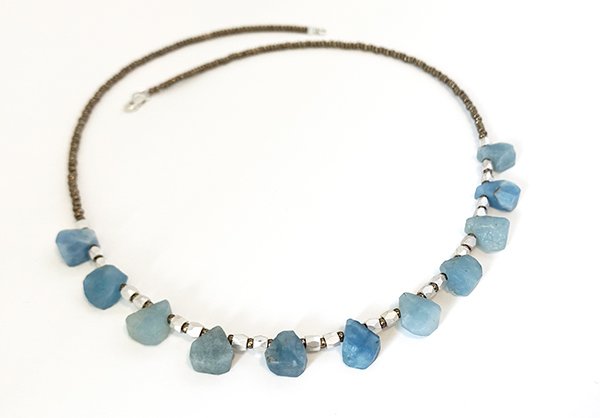 Raw Aquamarine Necklace