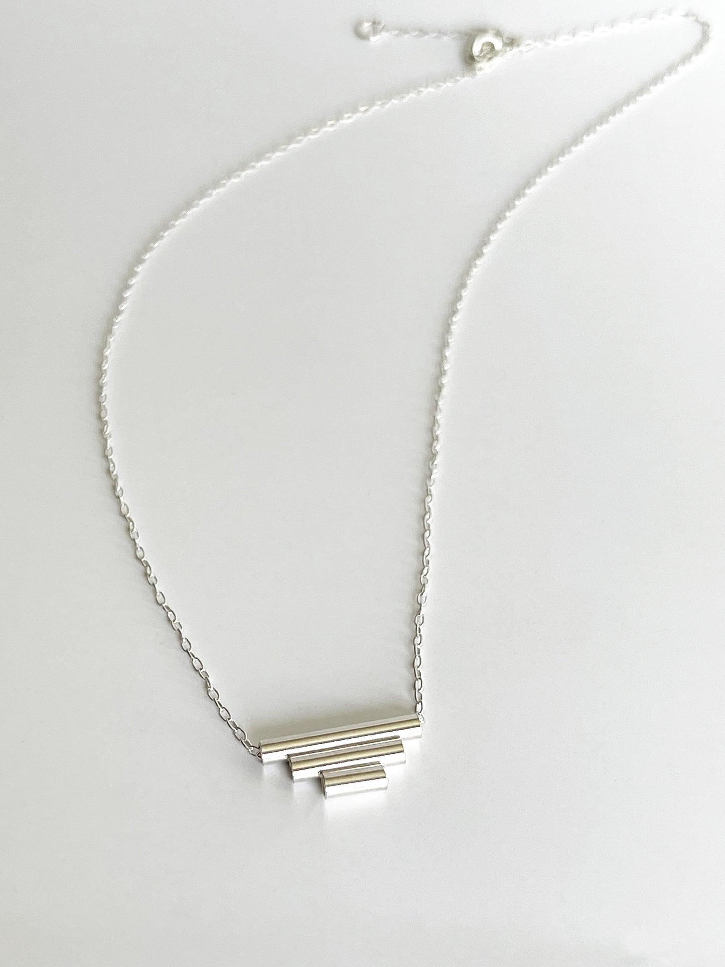 Sterling Silver Art Deco Pendant Necklace