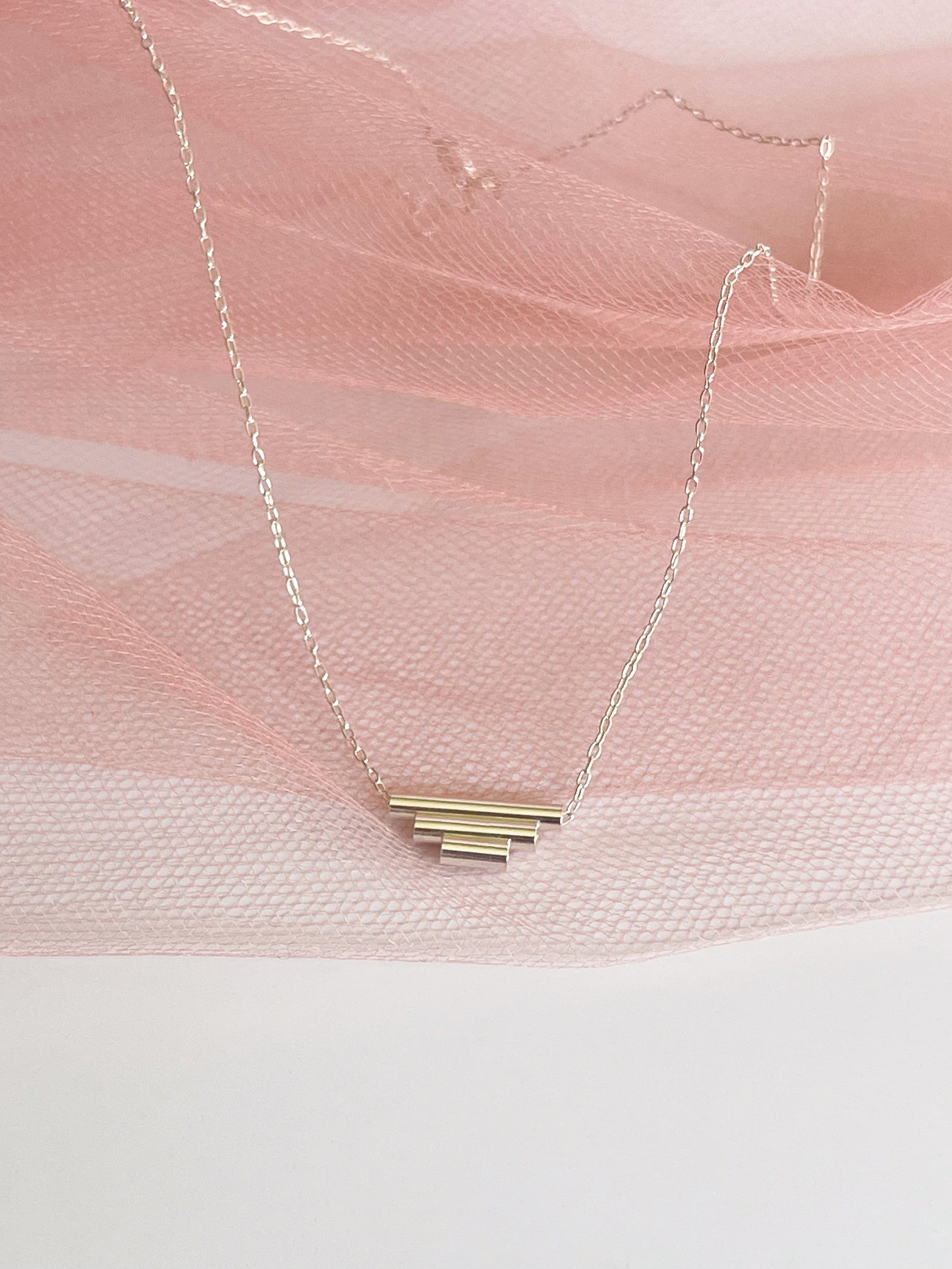 Sterling Silver Art Deco Pendant Necklace