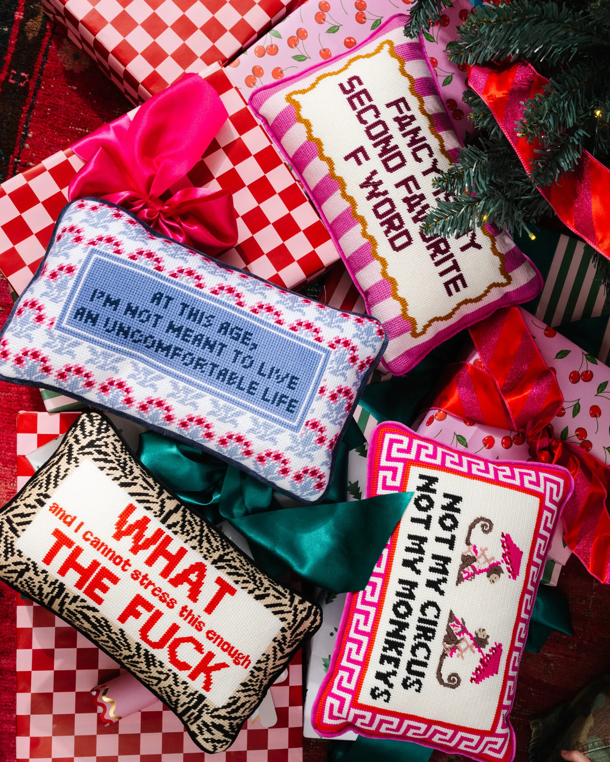 Fancy Needlepoint Pillow