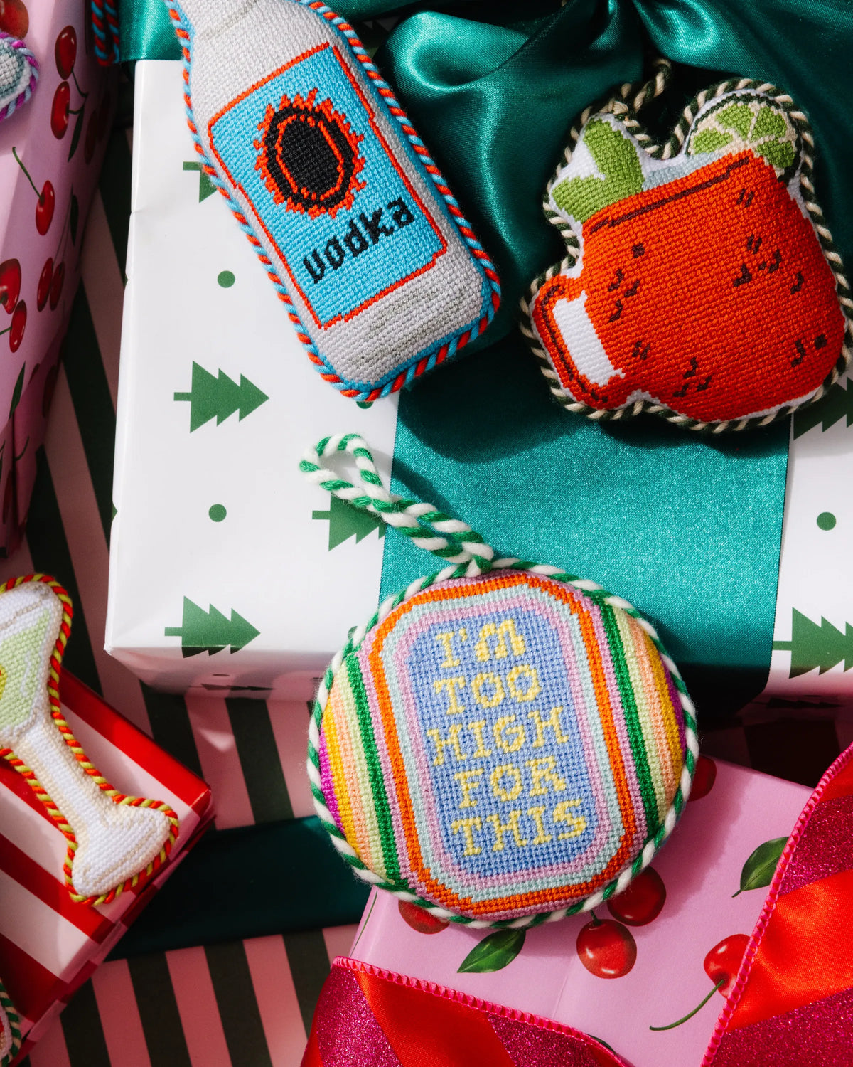 Needlepoint Ornament - Too High