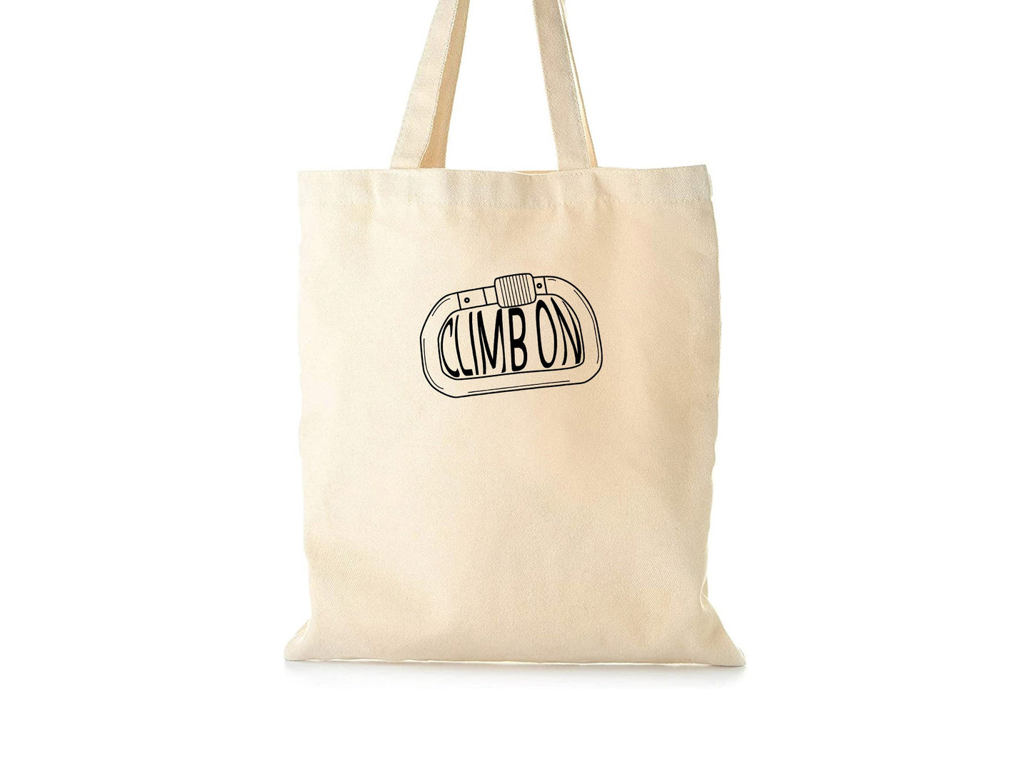 Climb On carbiner tote bag