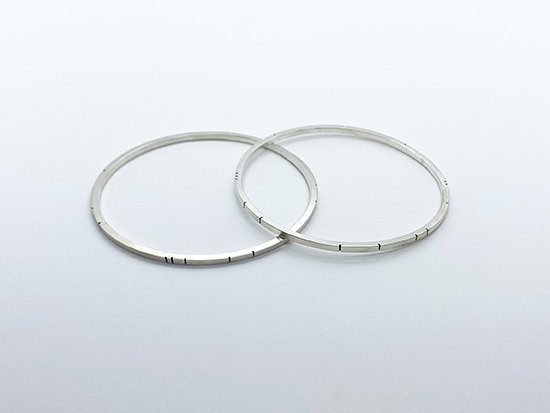 Linear Essentials Silver Bangle Bracelet