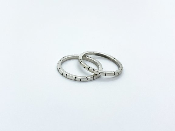 Linear Essentials Silver Stacking Ring