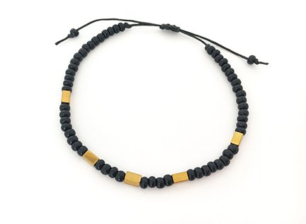 Black & Hematite Bracelet
