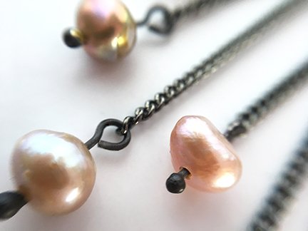 Pearl 3 Strand Earrings