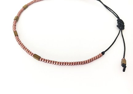 Rose Gold & Hematite Bracelet