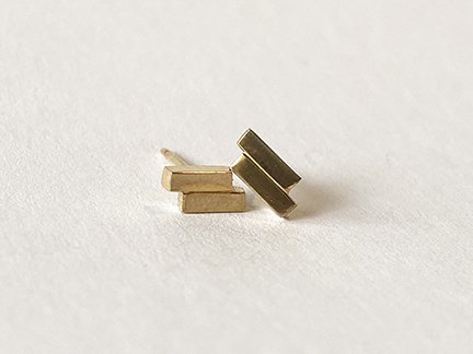 Gold ZigZag Earrings