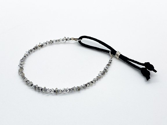 herkimer diamond slide bracelet