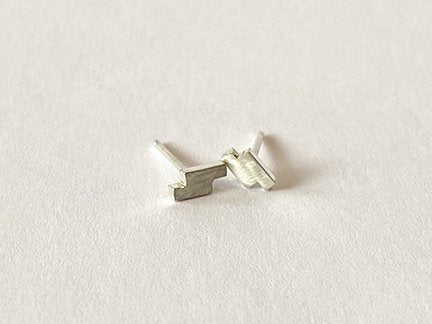 Silver ZigZag Earrings