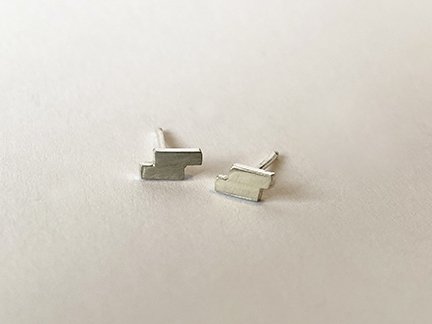 Silver ZigZag Earrings