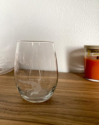 Aerial Trapeze Etched Glass