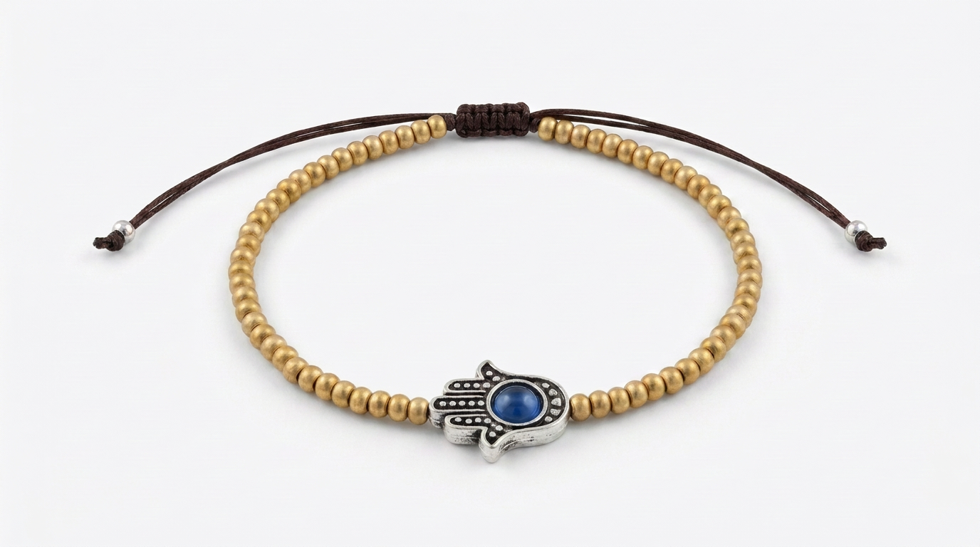 Tara Elaina Jewelry Gold Hamsa Hand Bracelet — view 1