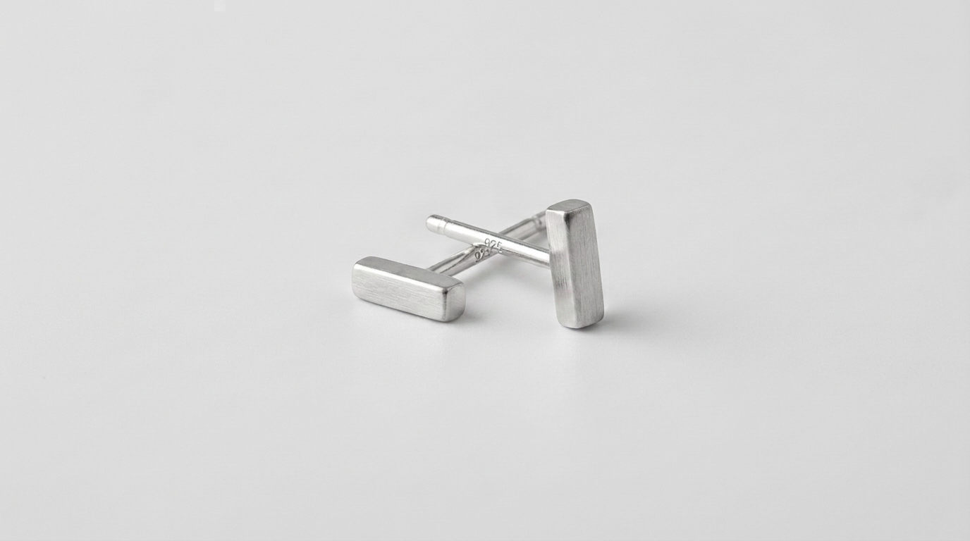 Tara Elaina Jewelry Petite Silver Stick Earrings — view 2