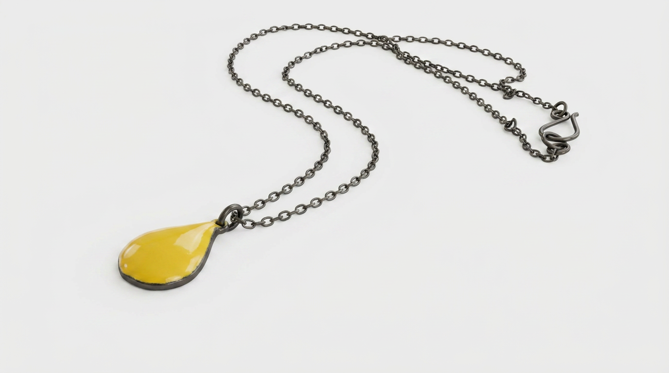 Tara Elaina Jewelry Yellow Drop Pendant Necklace — view 1