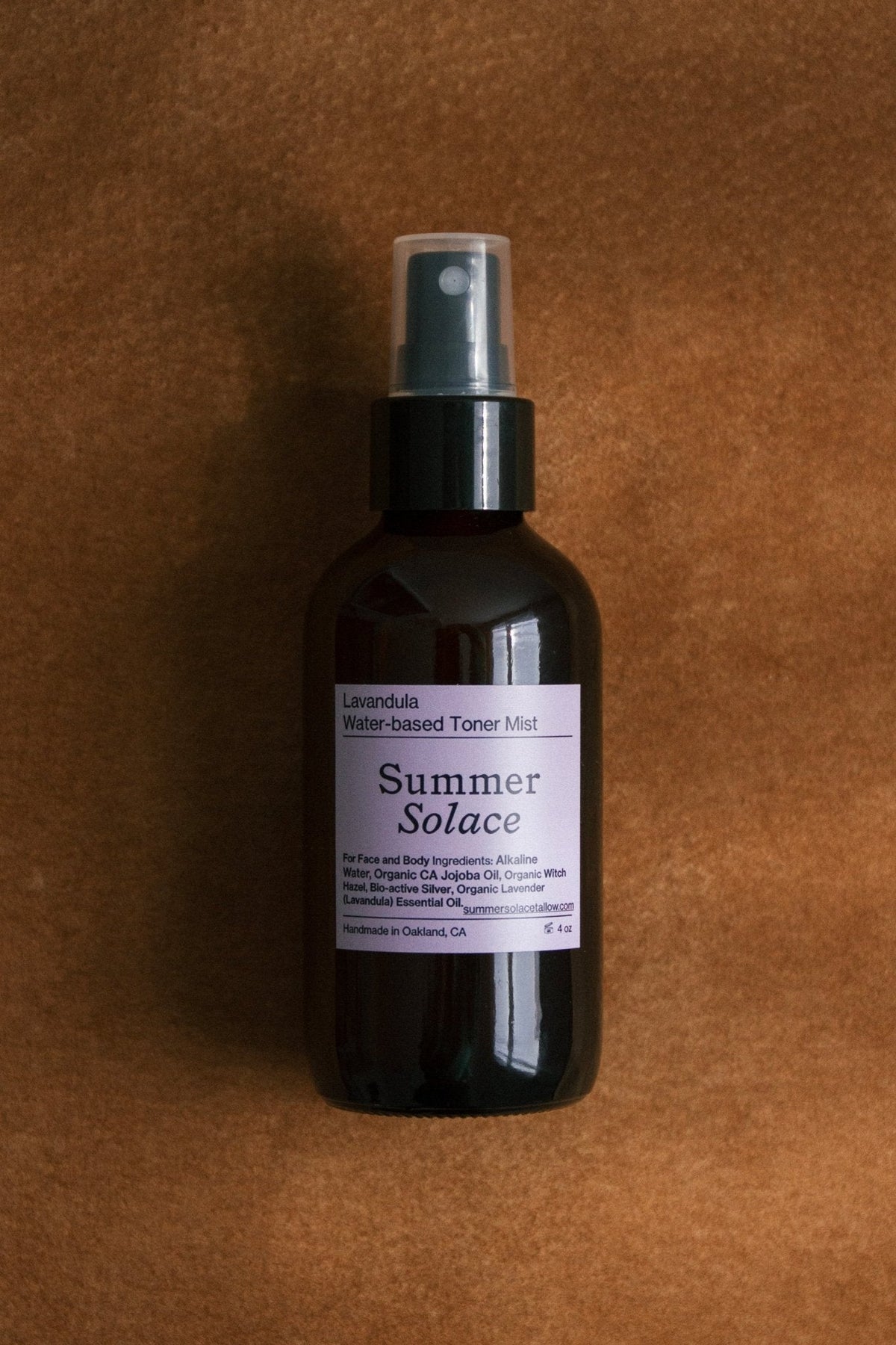 Lavender & White Lotus Toner – Organic Floral Mist | 4 oz (New Formula)