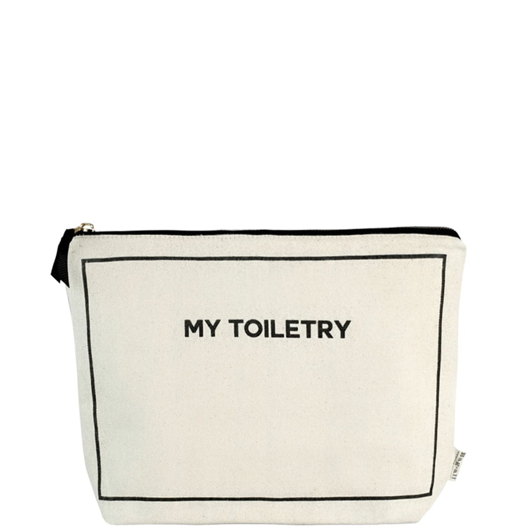 Toiletry Pouch with Coated Lining – Cream