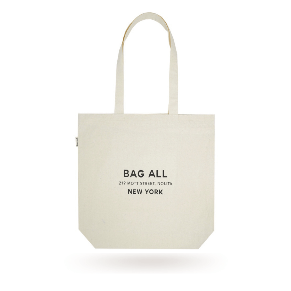 New York City Tote with Zipper and Inside Pocket – Cream
