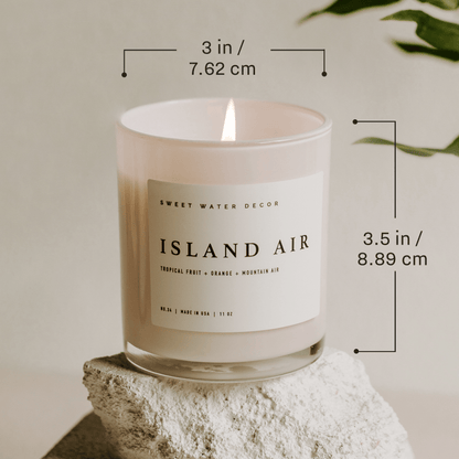 Merry and Bright Soy Candle - White Jar - 11 oz