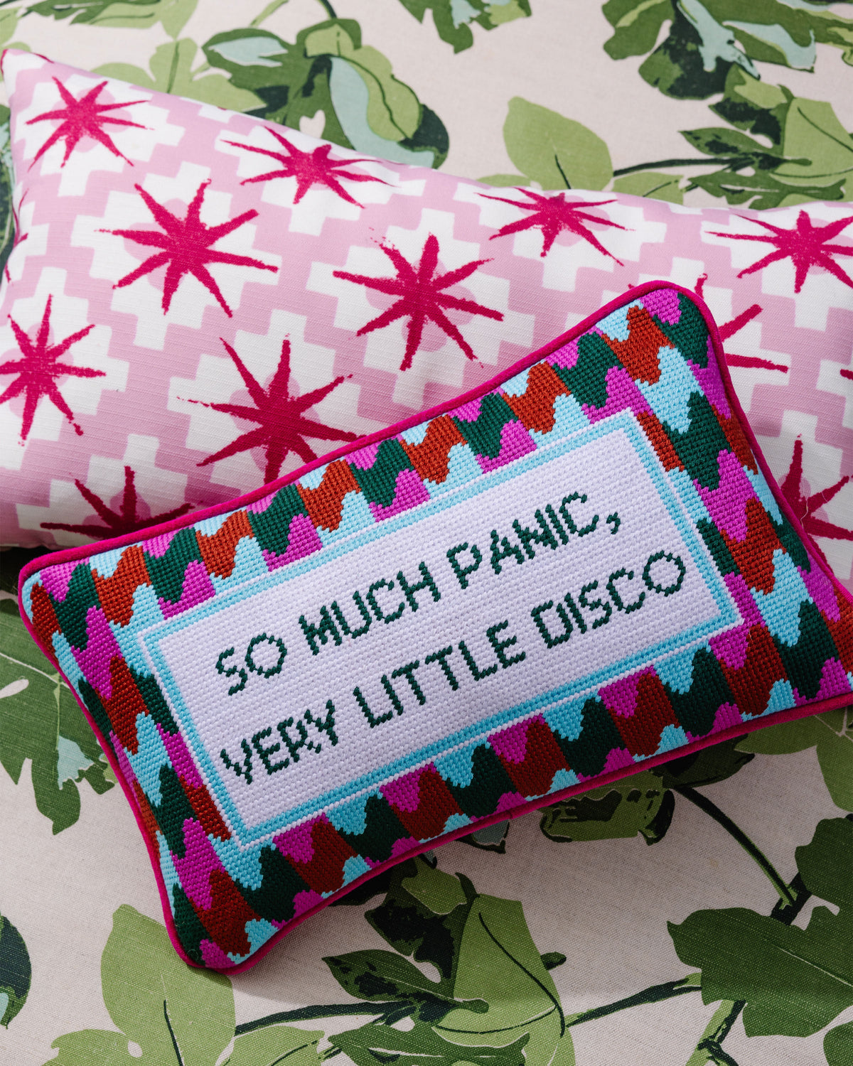Panic at the Disco Needlepoint Pillow