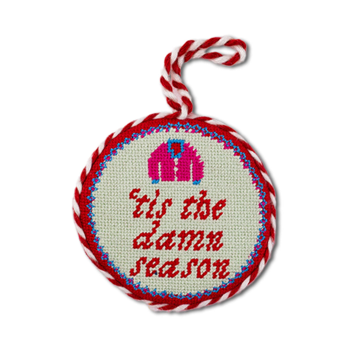 Needlepoint Ornament - Tis The Damn Season