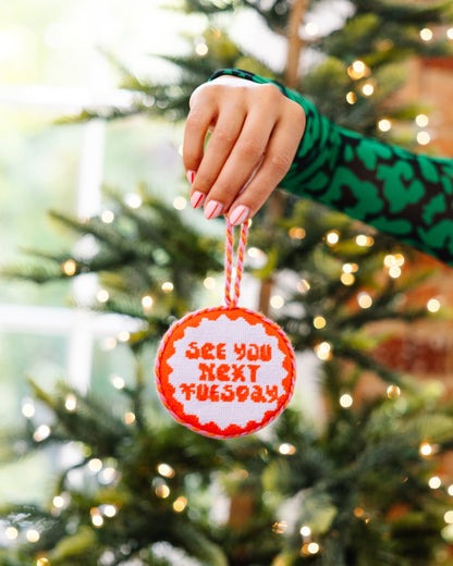 Needlepoint Ornament - Next Tuesday