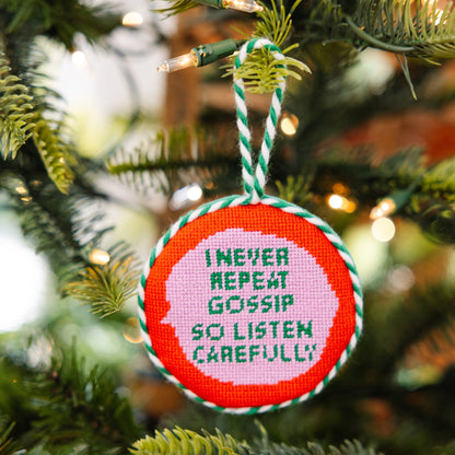 Needlepoint Ornament - Gossip