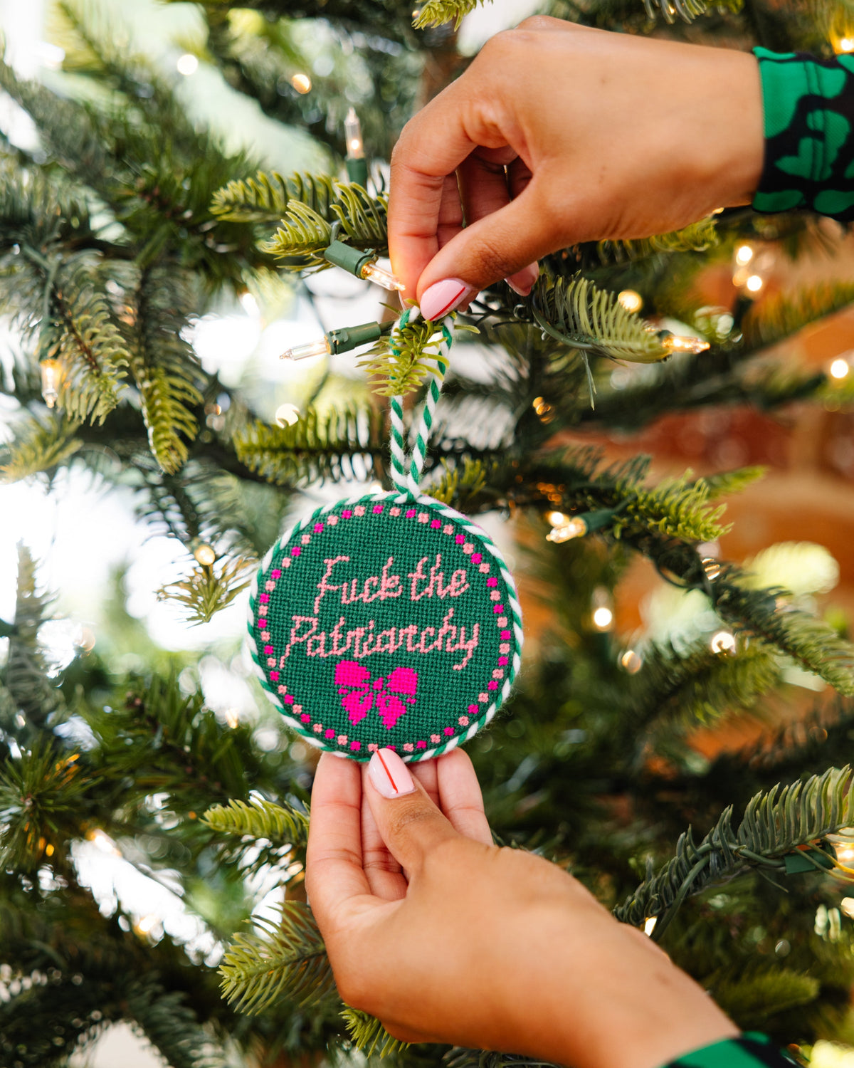 Needlepoint Ornament - Patriarchy