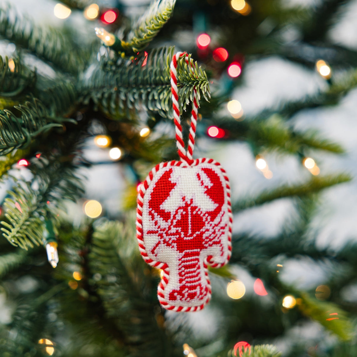 Needlepoint Icon Ornament - Lobster