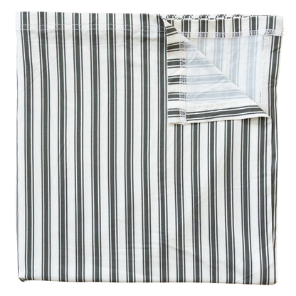 Green Stripe Bamboo Swaddle