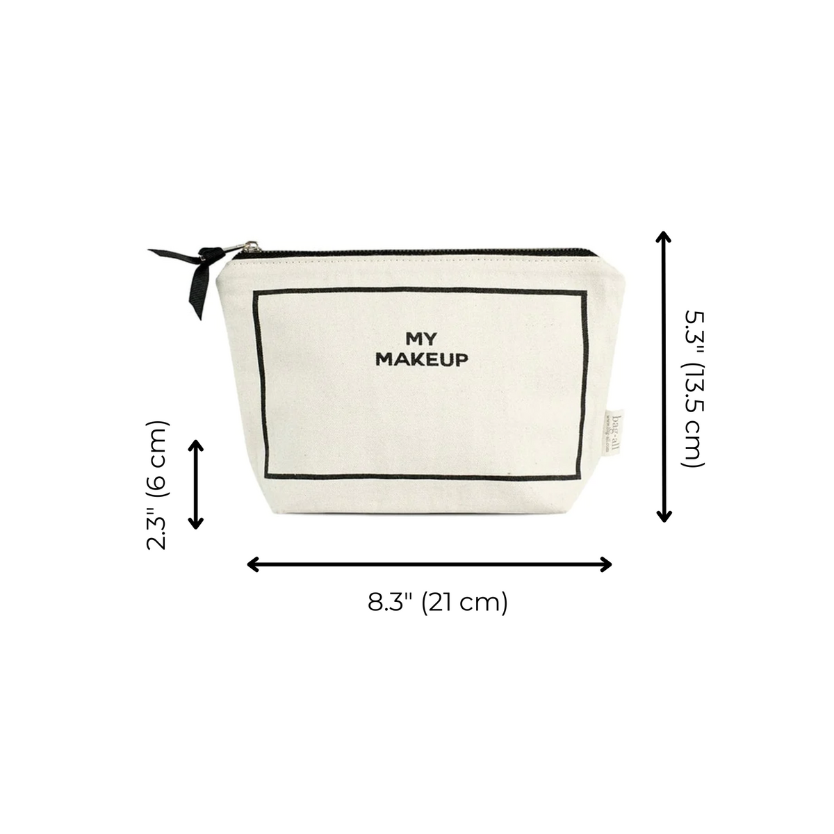 My Makeup Pouch, Coated Lining – Cream