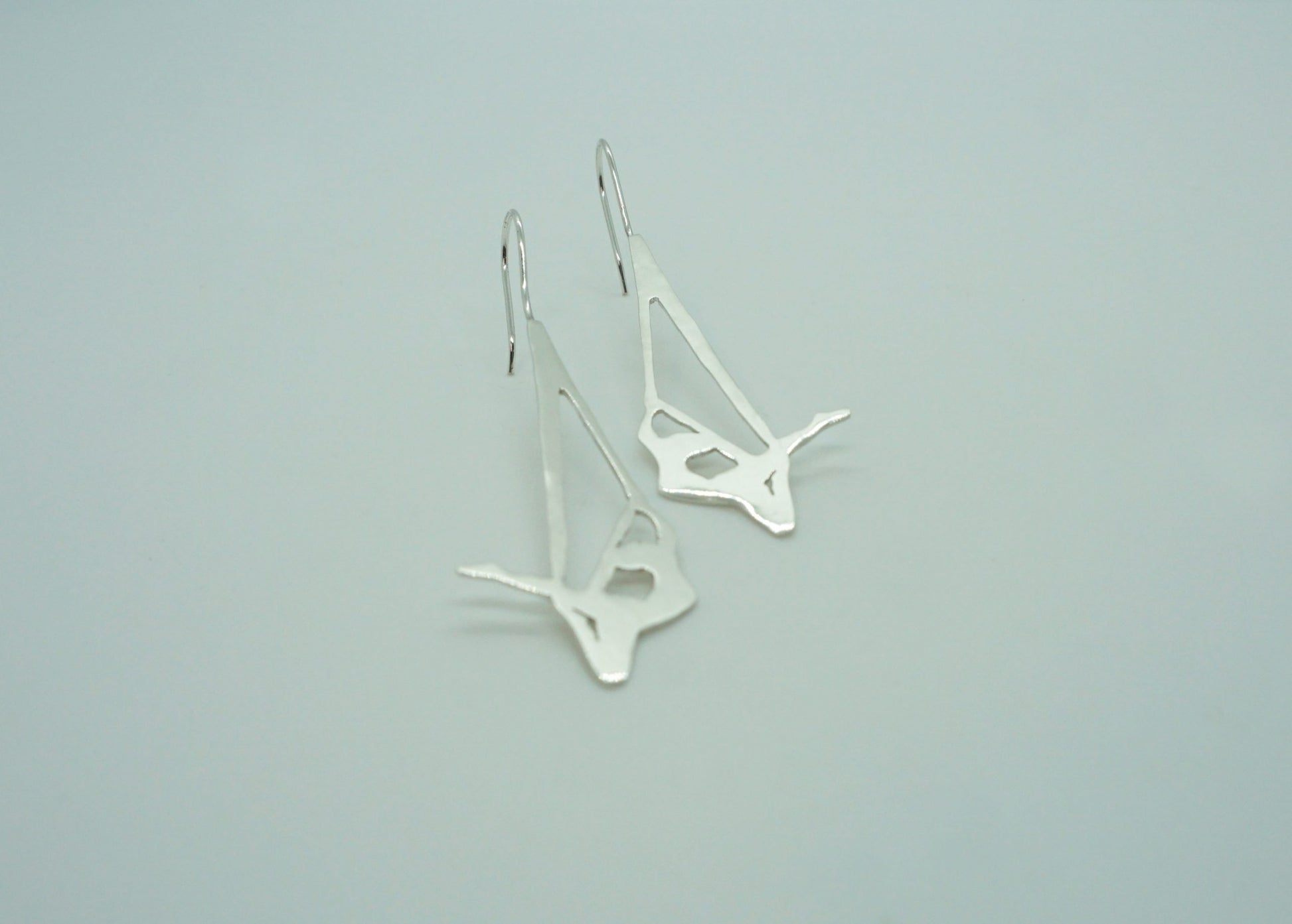 Silver Aerialist Hammock Earrings