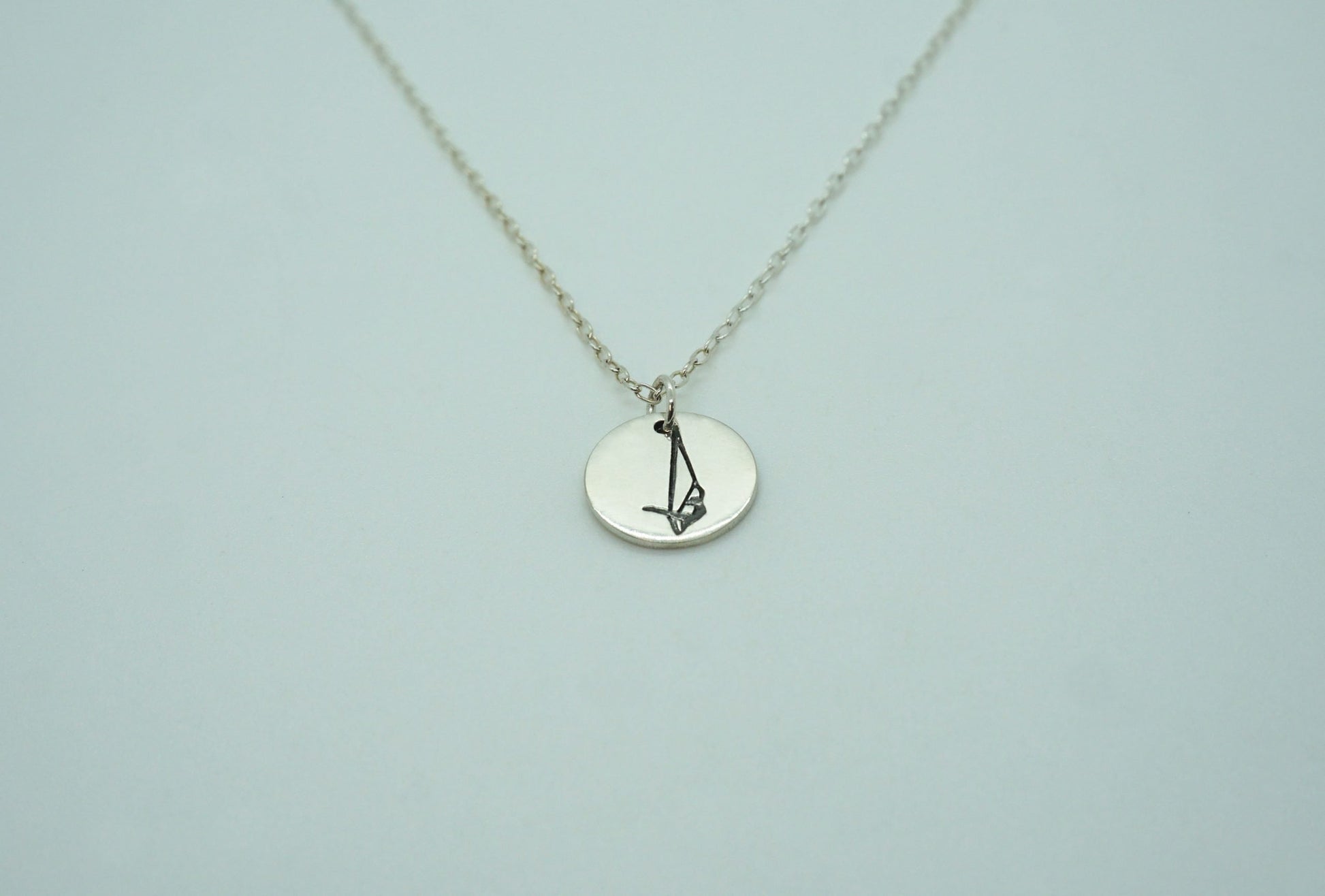 Silver Aerial Sling Trapeze Necklace