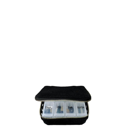 Weekly Pill Organizer Case – Small – Black