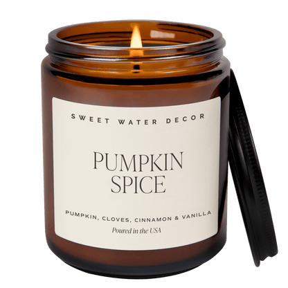 Pumpkin Spice Soy Candle | 9oz. Amber Jar