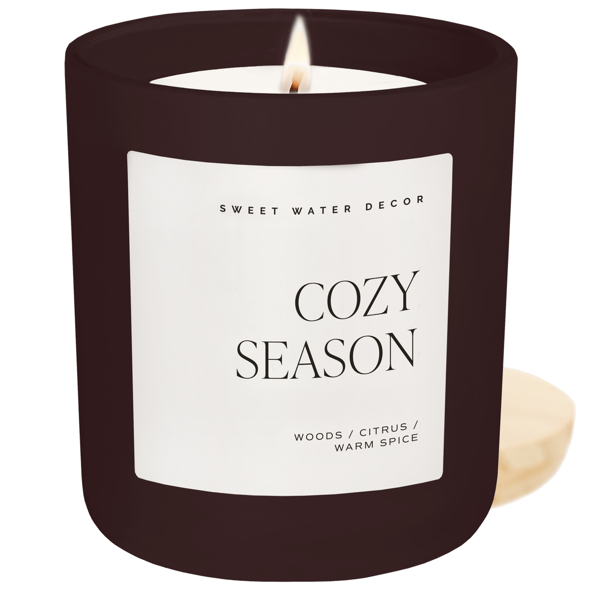 Cozy Season Soy Candle - Brown Matte Jar - 15 oz