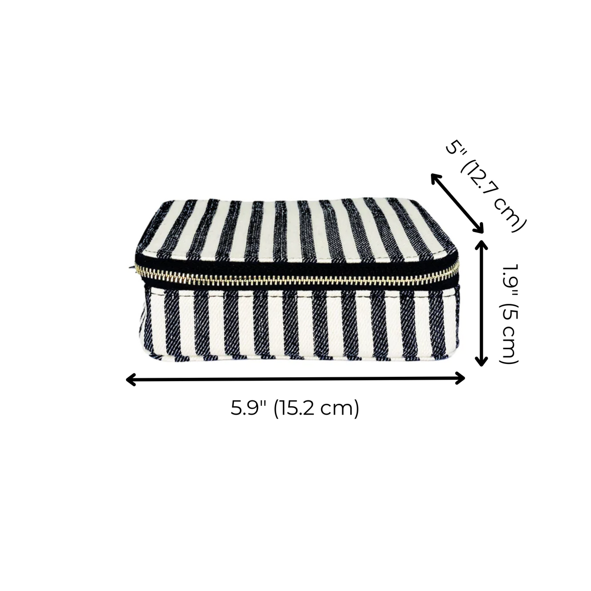 Large Cosmetics/Trinket Box – Striped