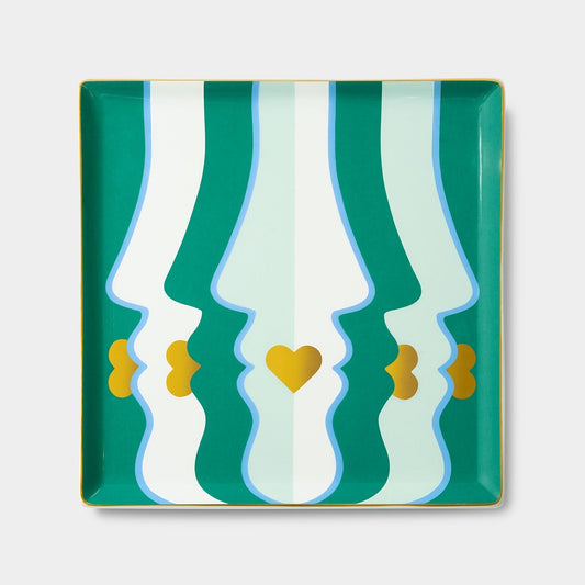 OCTAEVO Beso Ceramic Tray - Green