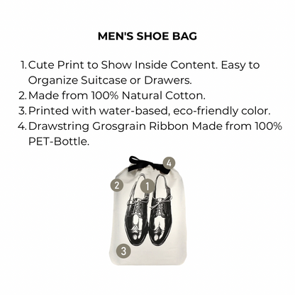 Men's Shoe Bag – Cream