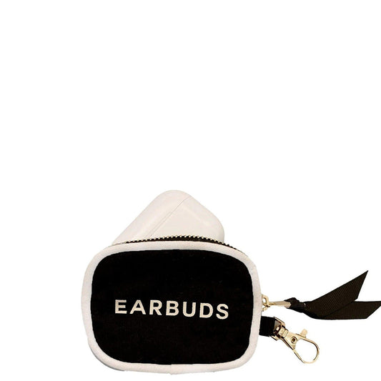 Earbuds Travel Case w Clasp – Black