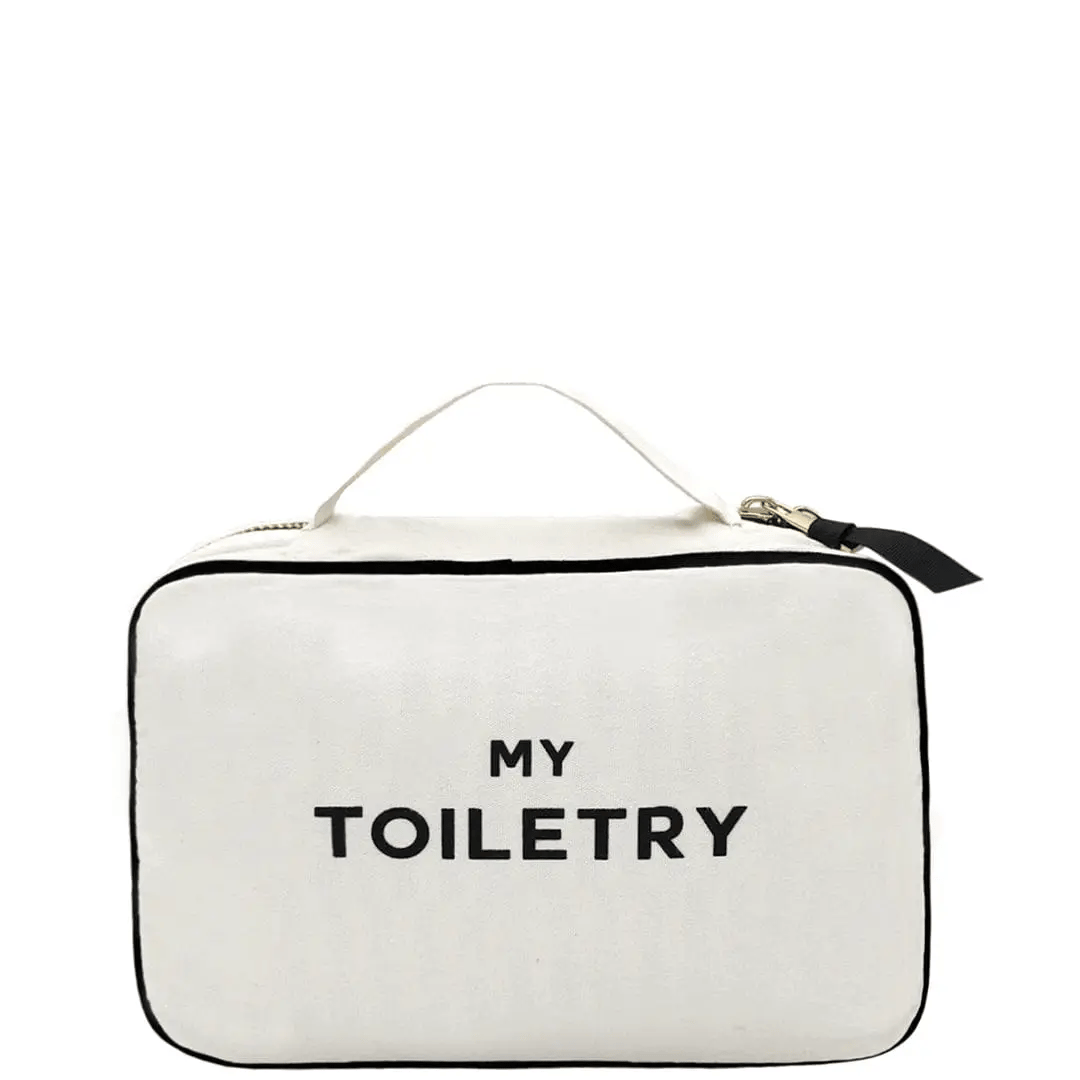 Folding/Hanging Toiletry Case – Cream