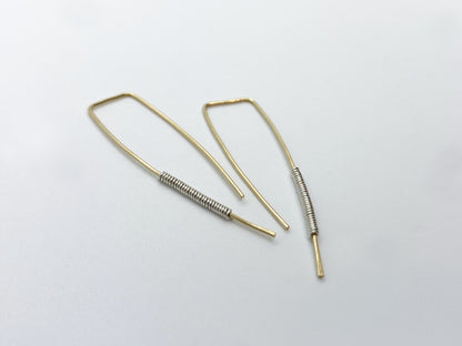 Gold & Silver Threader Earrings